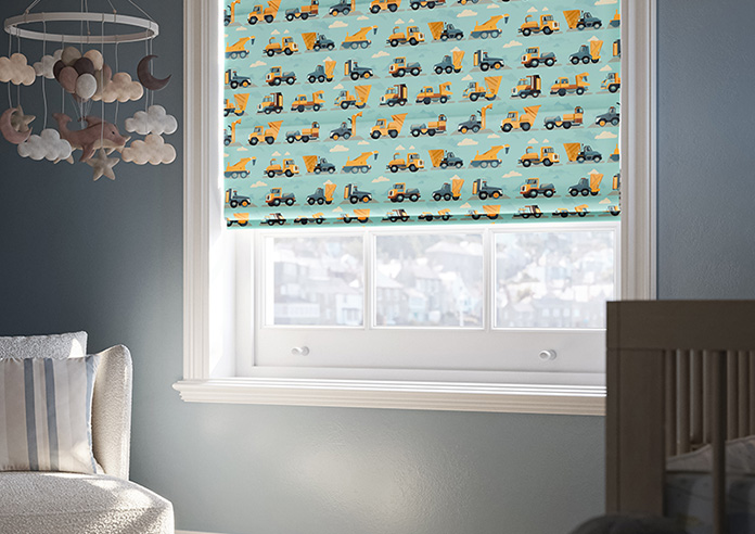 Construction Crew, Digger - Roman Blind - Image 5
